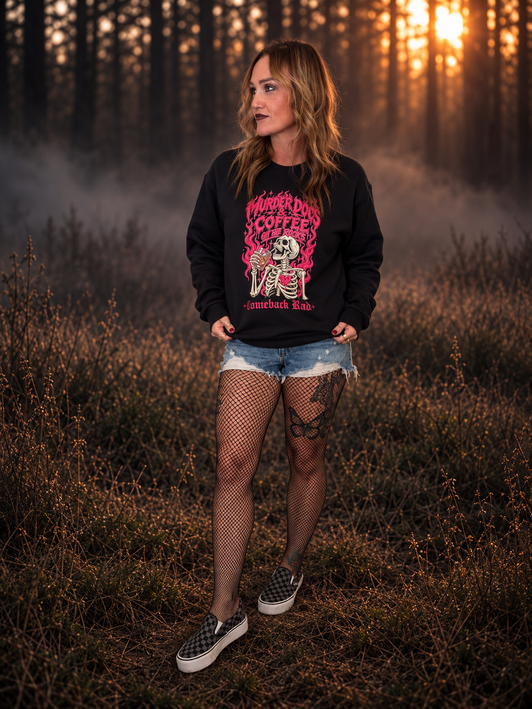 Murder Docs and Coffee on the Rocks Crewneck