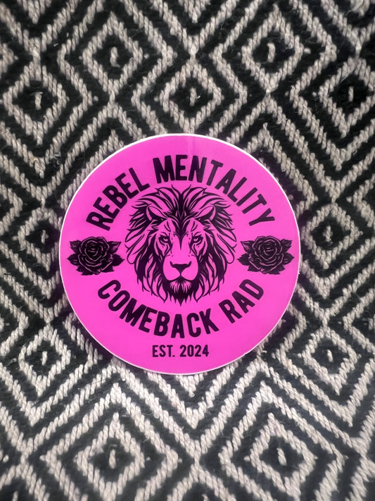 Rebel Mentality Comeback Rad sticker