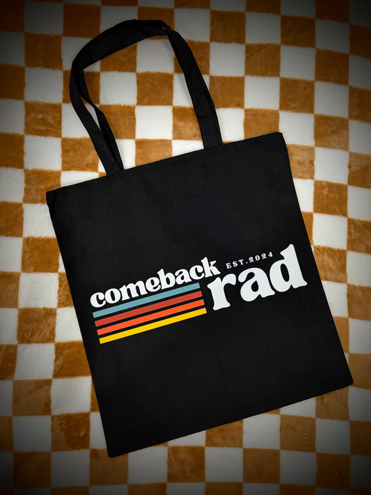 Retro stripes Comeback Rad tote